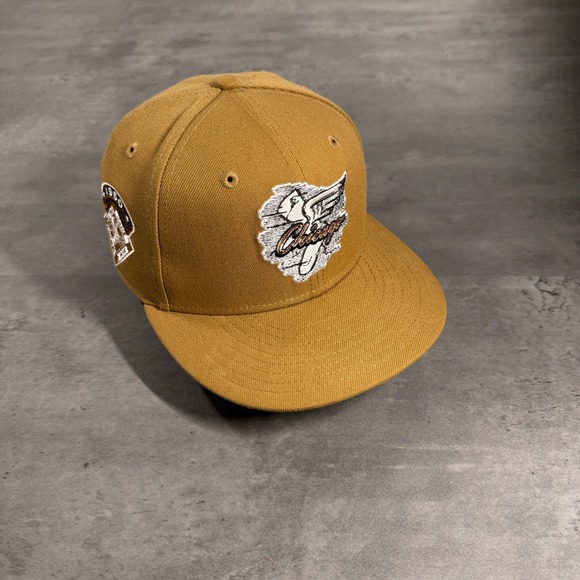 New Era Other - New Era Chicago White Sox Hat 7 Panama Tan Gray UV Comiskey Park 1950 Patch